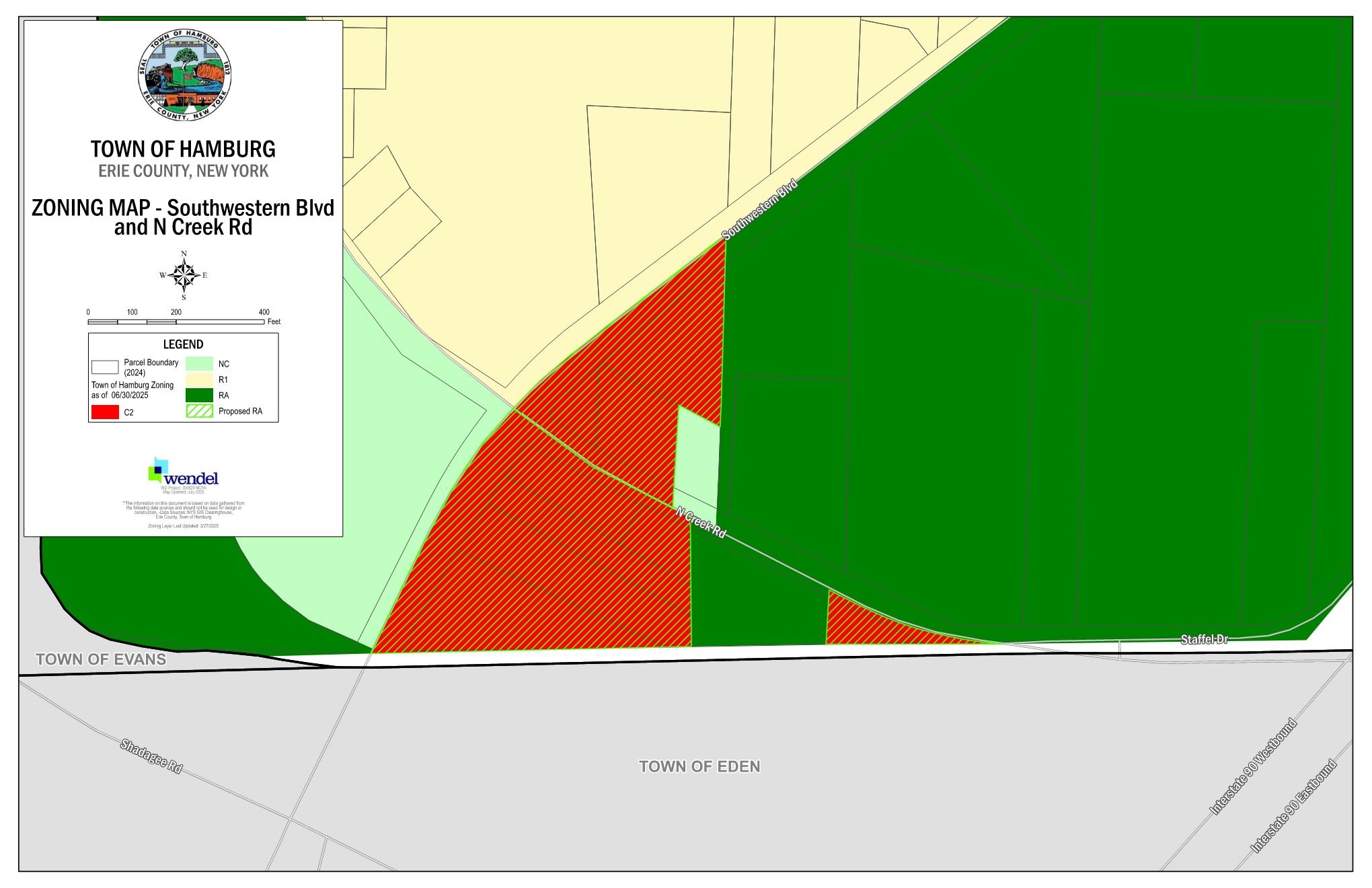 11x17 Hamburg Zoning Report - Map 2B - Southwestern Blvd and N Creek Rd