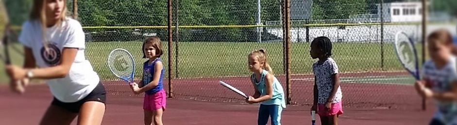 Kids Learning Tennis