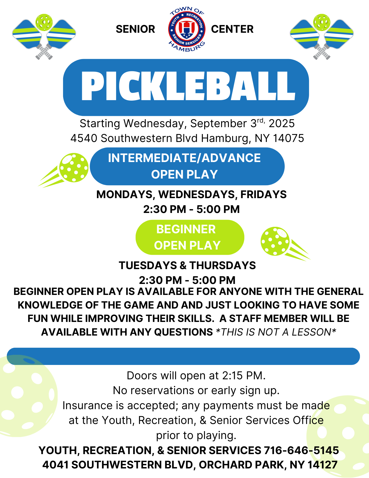 Pickleball Fall 2025